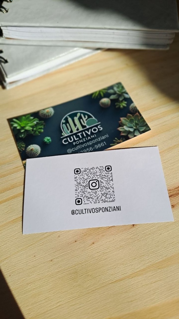 [O311] Tarjetas Doble faz - Glossy/Matte